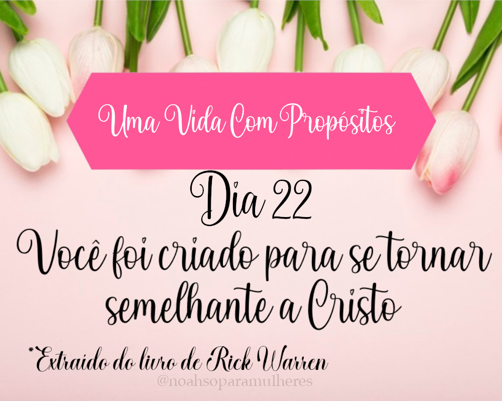 Imagem destaque post Dia 22 - Você foi criado para se tornar semelhante a Cristo